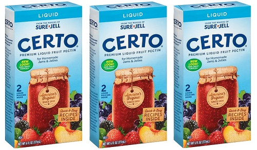 Sure Jell Certo Liquid Fruit Pectin 3 Pack