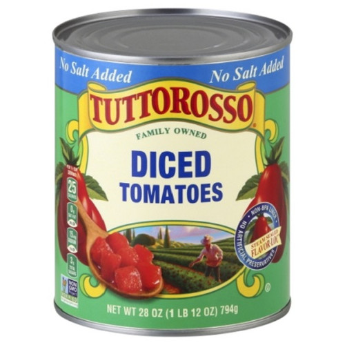 Tuttorosso Diced Tomatoes No Salt Added