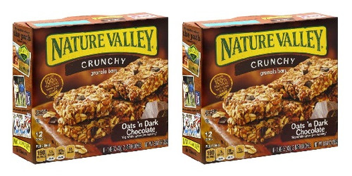 Nature Valley Crunchy Oats 'n Dark Chocolate Granola Bars 2 Box Pack