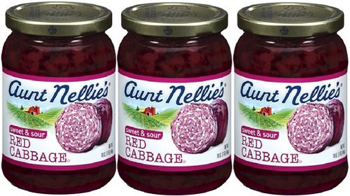 Aunt Nellie's Sweet & Sour Red Cabbage 3 Jar Pack