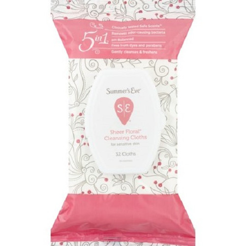 Summer's Eve Sheer Floral Cleansing Cloths