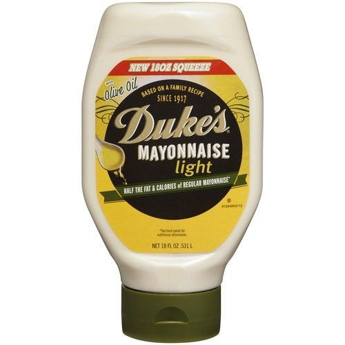Duke's Light Mayonnaise With Olive Oil 18 oz Bottle