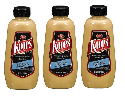 Koops Gluten Free Dijon Mustard 3 Pack