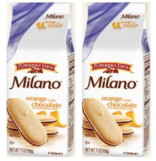 Pepperidge Farm Milano Orange Chocolate Cookies 2 Bag Pack