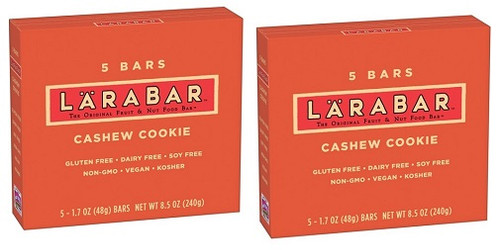 Larabar Cashew Cookie Fruit & Nut Food Bar 2 Box Pack