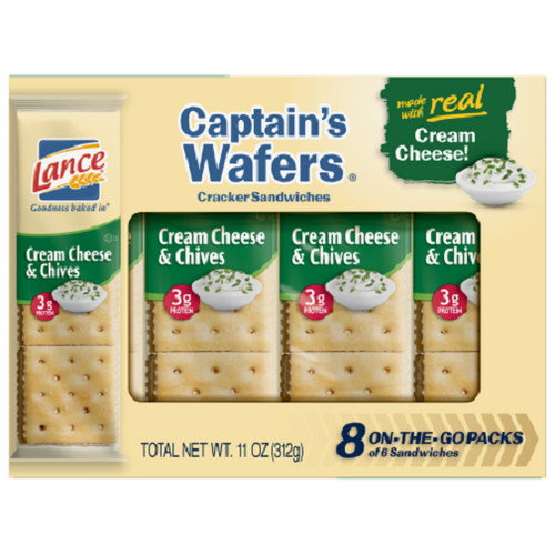 Lance Captain's Wafers Cream Cheese & Chives Sandwich Crackers