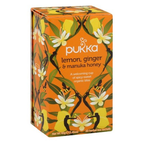 Pukka Organic Lemon, Ginger & Manuka Honey Herbal Tea