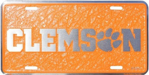 Clemson Tigers NCAA Mosaic License Plate