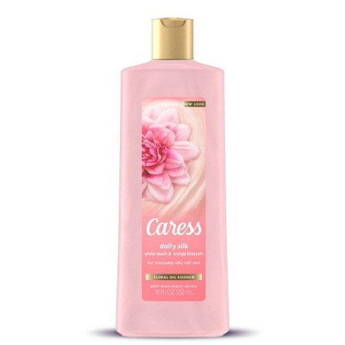 Caress Daily Silk White Peach & Orange Blossom Scent Body Wash Soap