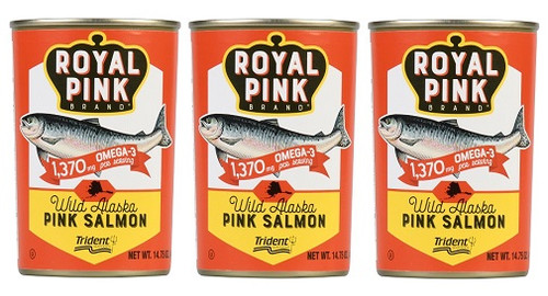 Royal Pink Brand Wild Alaska Pink Salmon 3 Pack