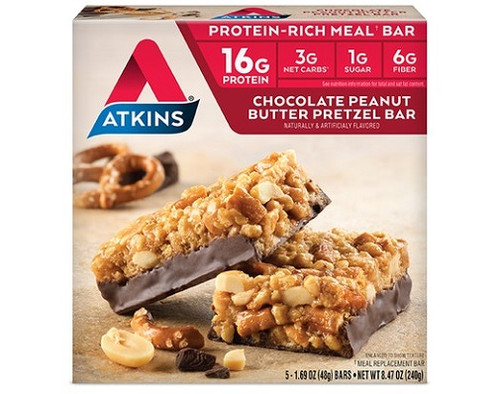 Atkins Meal Bar Chocolate Peanut Butter Pretzel