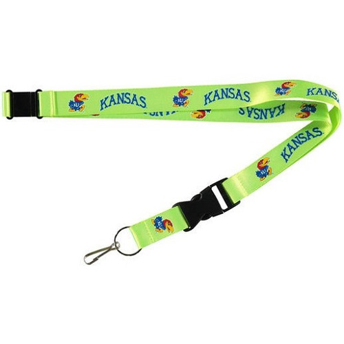 Kansas Jayhawks NCAA Neon Lanyard