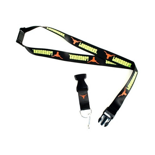 Texas Longhorns NCAA Black Neon Lanyard