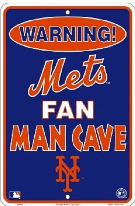 New York Mets MLB Fan Man Cave Parking Sign