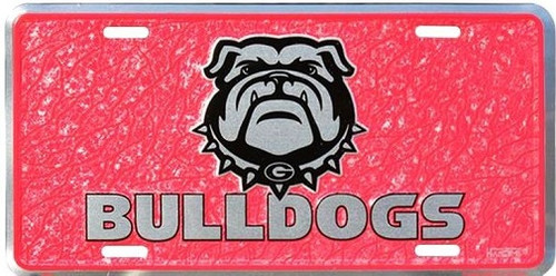Georgia Bulldogs NCAA Mosaic License Plate