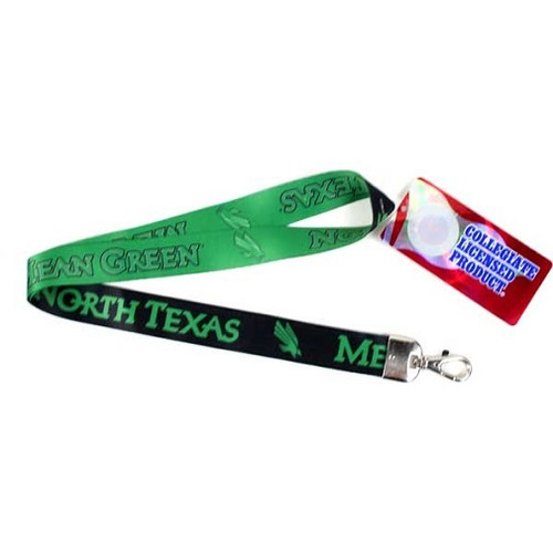 North Texas Mean Green NCAA Ombre Lanyard