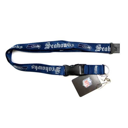 Seattle Seahawks NFL Old English Lanyard