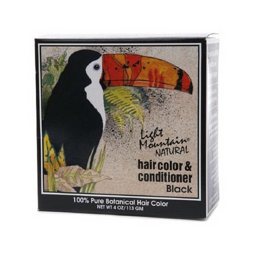 Light Mountain Natural Hair Color and Conditioner Black