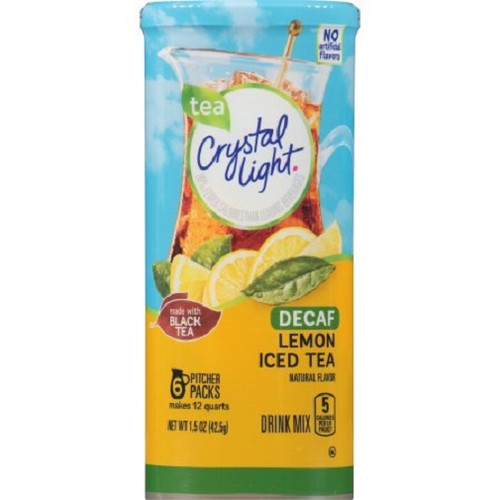 Crystal Light Decaf Lemon Iced Tea Drink Mix