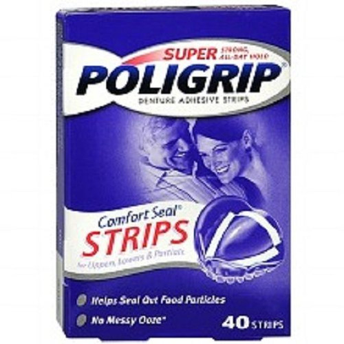 Super PoliGrip Comfort Seal Denture Adhesive Strips