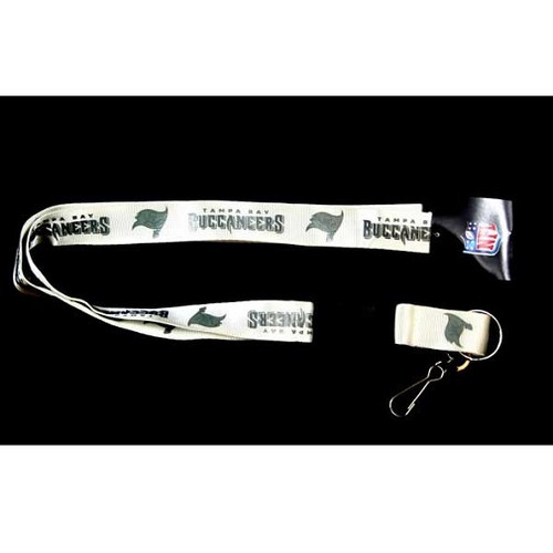 Tampa Bay Buccaneers NFL White Glacier Lanyard
