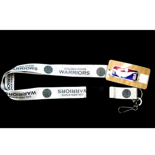 Golden State Warriors NBA White Glacier Lanyard