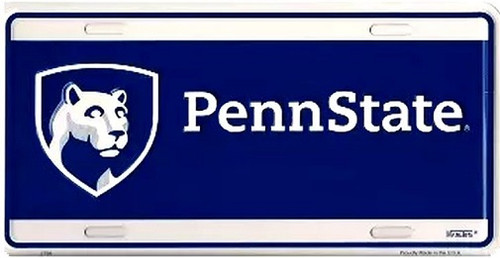 Penn State Nittany Lions NCAA Team Color License Plate