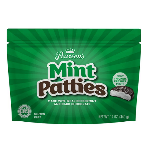 Pearson's Mint Patties Chocolate Covered Candy