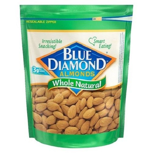 Blue Diamond Whole Natural Almonds 16 oz Bag