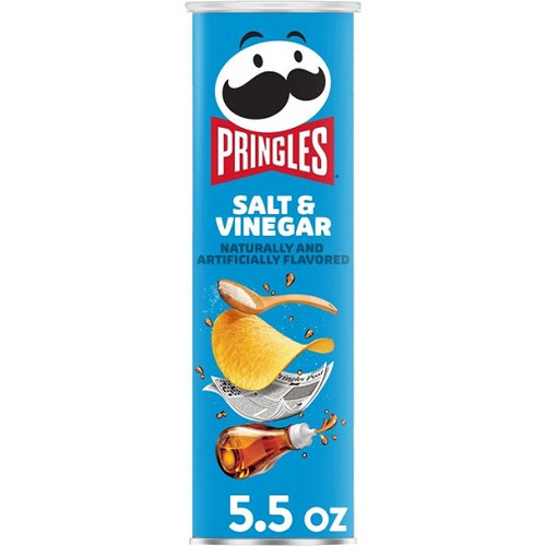 Pringles Salt & Vinegar Potato Crisps Chips