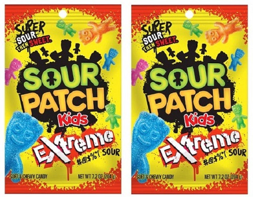 Sour Patch Kids Extreme Soft & Chewy Candy 2 Bag Pack