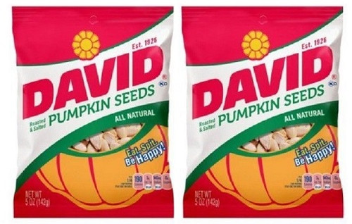 David Seeds Pumpkin Seeds All Natural 2 Bag Pack