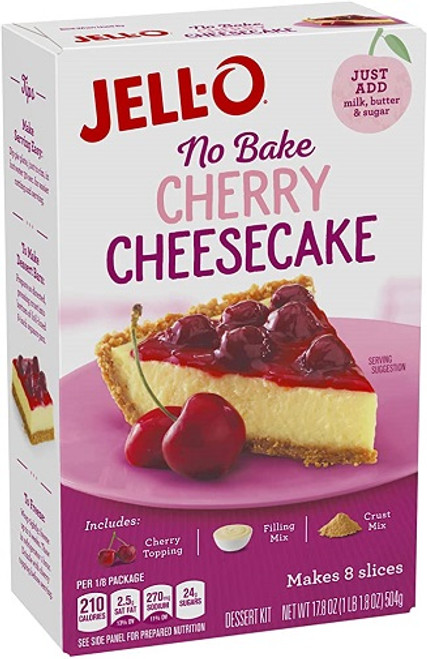 Jell-O No Bake Cherry Cheesecake