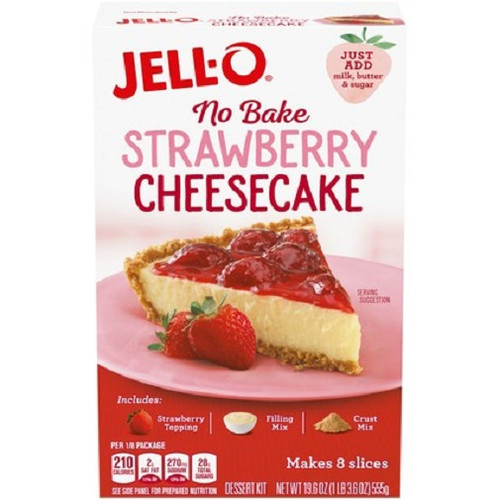 Jell-O No Bake Strawberry Cheesecake