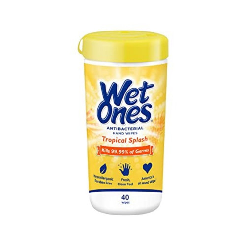 Wet Ones Antibacterial Hand Wipes Tropical Splash