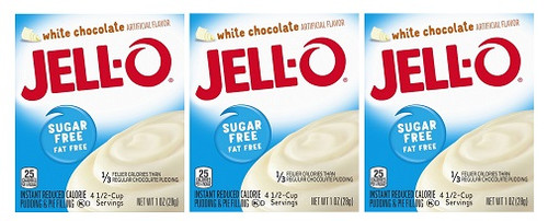 Jello Sugar Free White Chocolate Pudding & Pie Filling Mix 3 Pack
