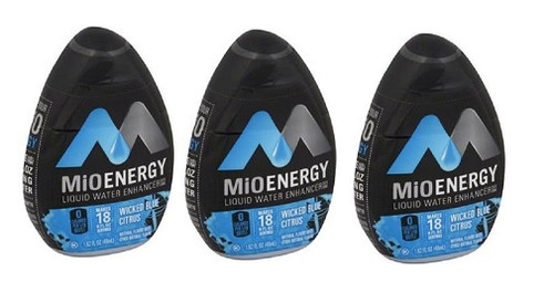 MiO Energy Wicked Blue Citrus Liquid Water Enhancer 3 Pack