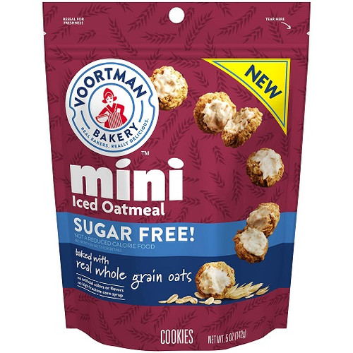 Voortman Sugar Free Iced Oatmeal Mini Cookies