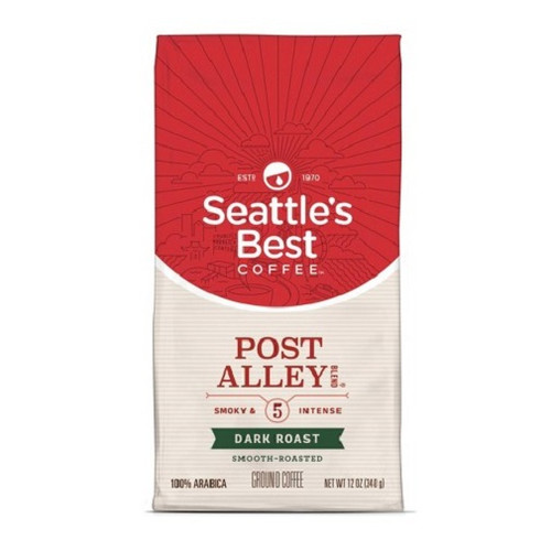 Seattle's Best Coffee Post Alley Smoky & Intense Dark Roast Ground Coffee