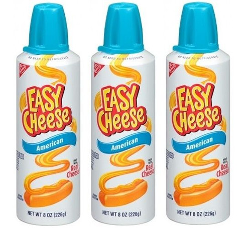Kraft Easy Cheese Squeeze Can American Flavor 3 Can Pack