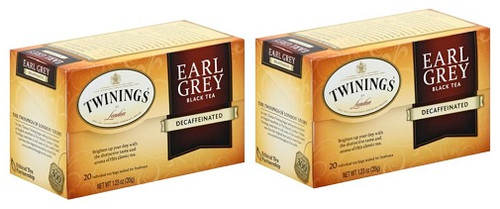 Twinings Of London Earl Grey Decaffeinated Black Tea 2 Pack