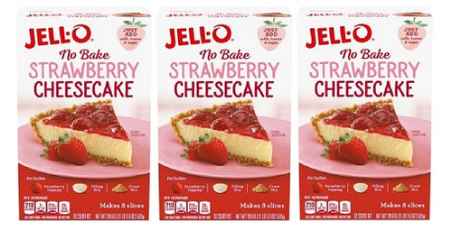 Jell-O No Bake Strawberry Cheesecake 3 Pack