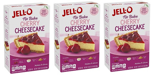 Jell-O No Bake Cherry Cheesecake 3 Pack
