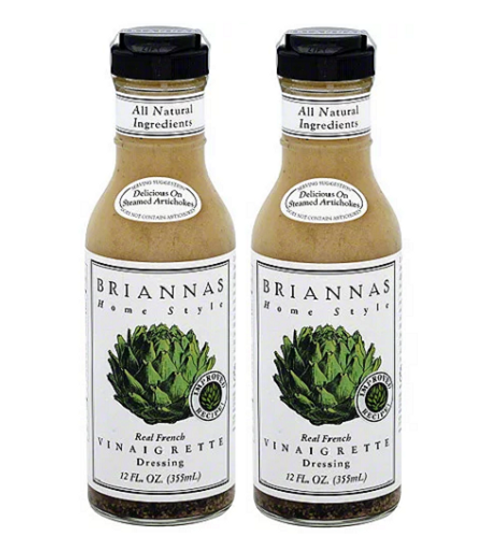 Briannas Home Style Real French Vinaigrette Dressing 2 Pack