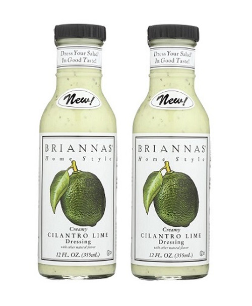 Briannas Home Style Creamy Cilantro Lime Dressing 2 Pack
