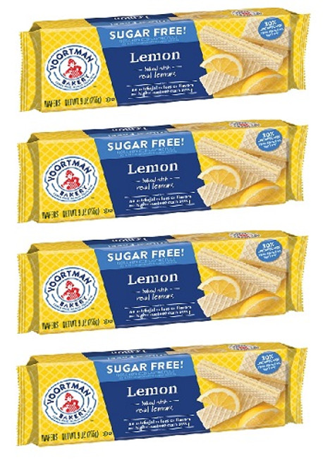 Voortman Lemon Sugar Free Wafers Cookies 4 Pack