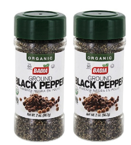 Badia Organic Ground Black Pepper 2 Pack