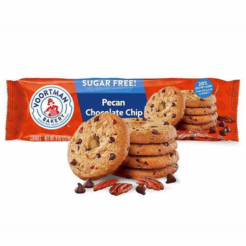 Voortman Pecan Chocolate Chip Sugar Free Cookies