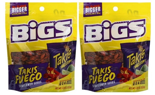 Bigs Takis Fuego Sunflower Seeds 2 Pack