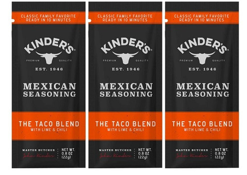 Kinder's The Taco Blend Seasoning Mix 3 Pack